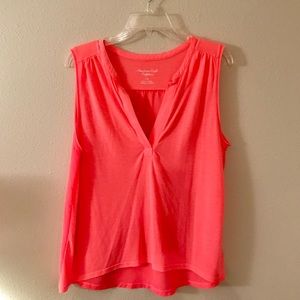 American Eagle 🦅 tangerine vneck sleeveless top